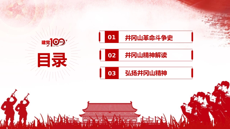 《学习井冈山精神》PPT班会课件[德育主题班会PPT]_第3页