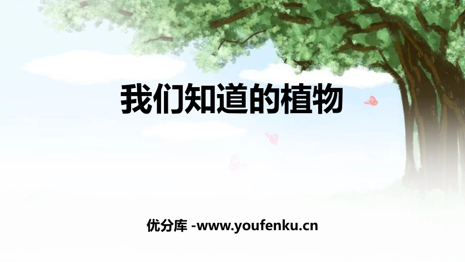 《我们知道的植物》PPT教学课件[教科版一年级科学上册]_第1页