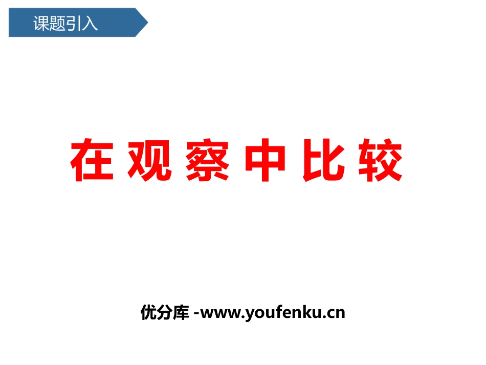 《在观察中比较》PPT课件[教科版一年级科学上册]_第1页