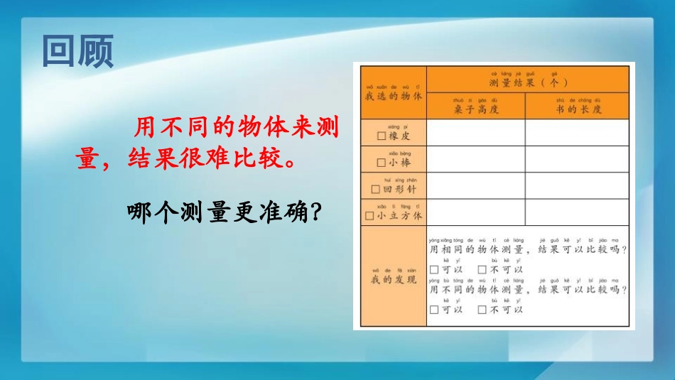 《用相同的物体来测量》PPT课件[教科版一年级科学上册]_第2页