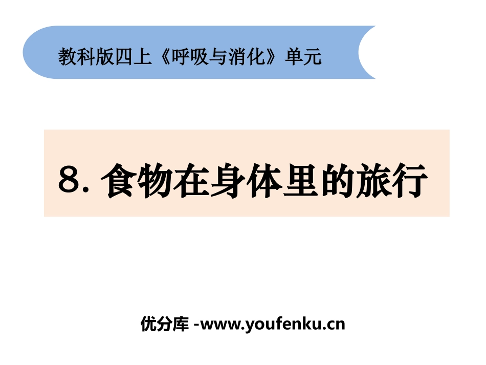 《食物在身体里的旅行》PPT课件[教科版四年级科学上册]_第1页