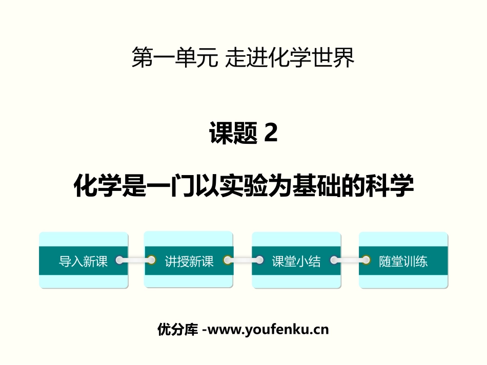 《化学是一门以实验为基础的科学》PPT免费课件[人教版九年级化学]_第1页