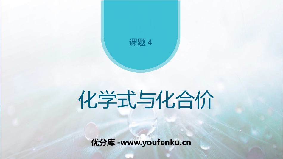 《化学式与化合价》PPT教学课件[人教版九年级化学上册]_第1页