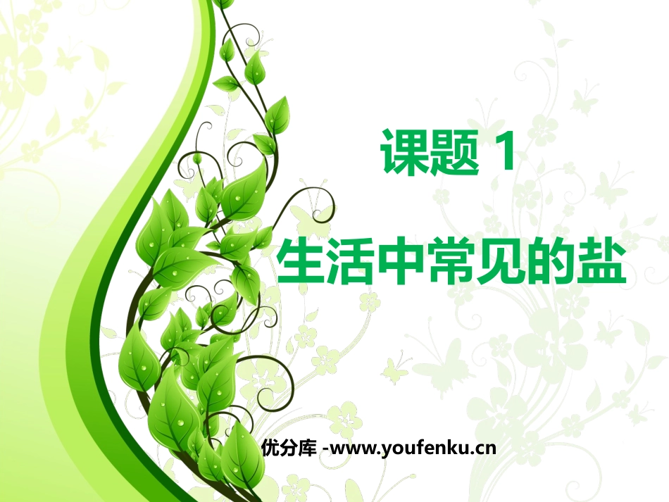 《生活中常见的盐》PPT教学课件[人教版九年级化学下册]_第1页