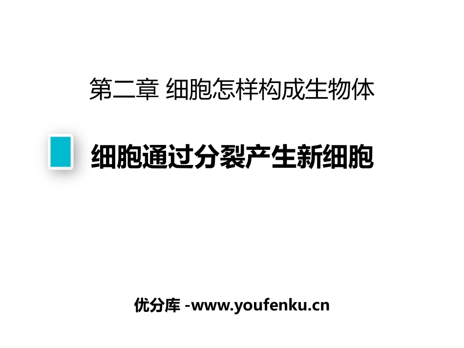《细胞通过分裂产生新细胞》PPT免费课件[人教版七年级生物]_第1页