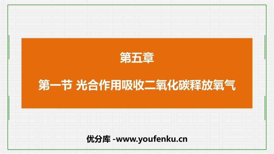 《光合作用吸收二氧化碳释放氧气》PPT免费课件[人教版七年级生物]_第1页