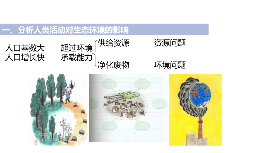 《分析人类活动对生态环境的影响》PPT教学课件[人教版七年级生物]_第2页
