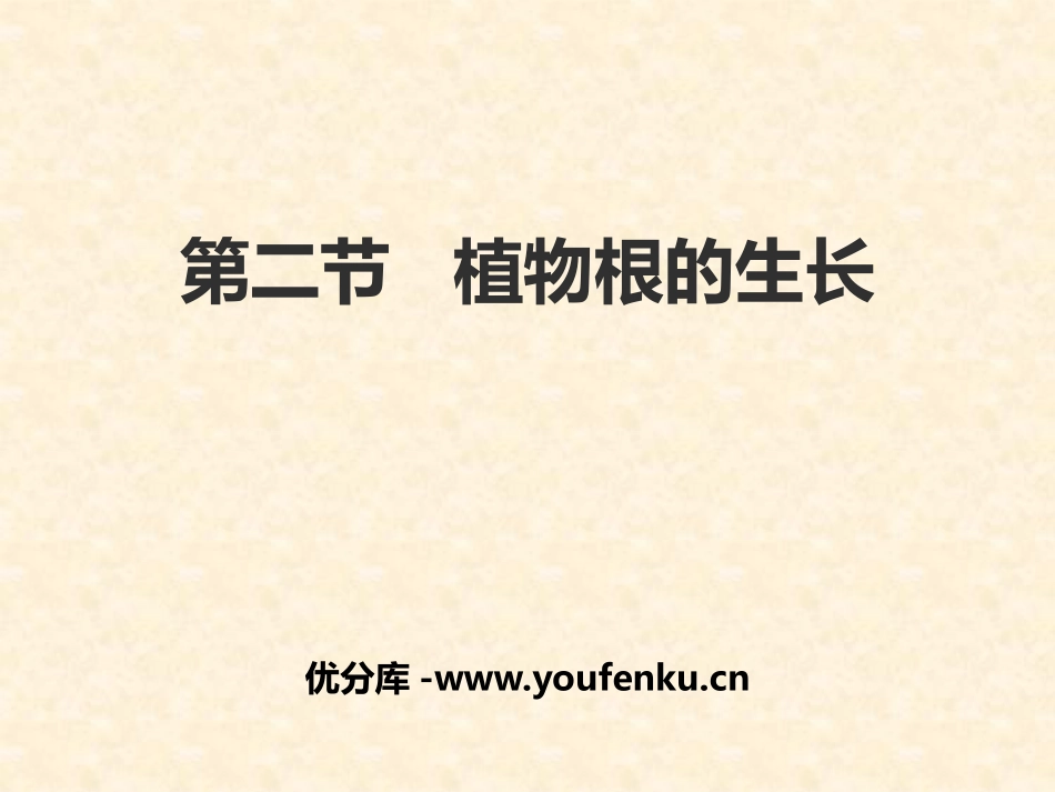 《植物根的生长》PPT课件[苏教版七年级生物上册]_第1页