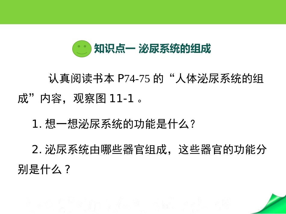《人体泌尿系统的组成》PPT教学课件[苏教版七年级生物下册]_第2页