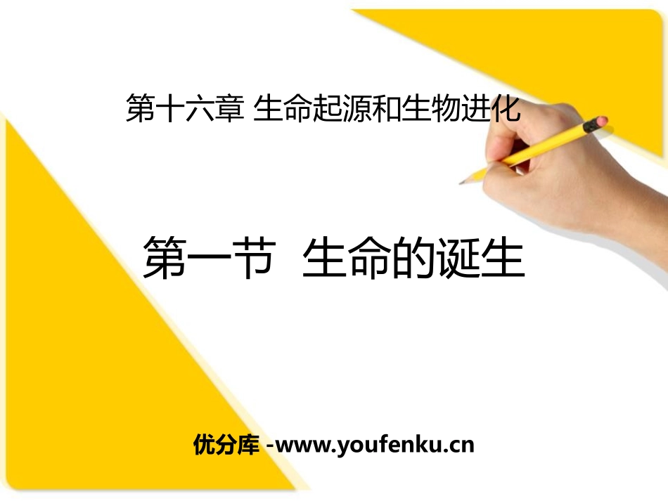 《生命的诞生》PPT课件[苏教版八年级生物上册]_第1页