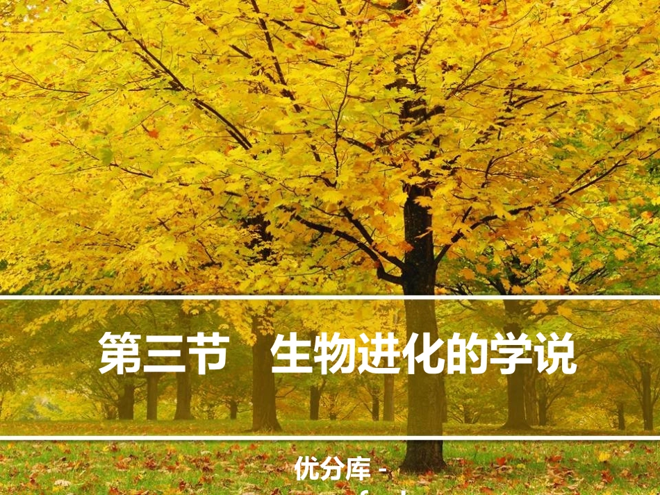 《生物进化的学说》PPT课件[苏教版八年级生物上册]_第1页