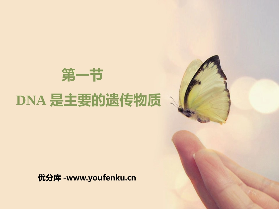 《DNA是主要的遗传物质》PPT教学课件[苏教版八年级生物]_第1页