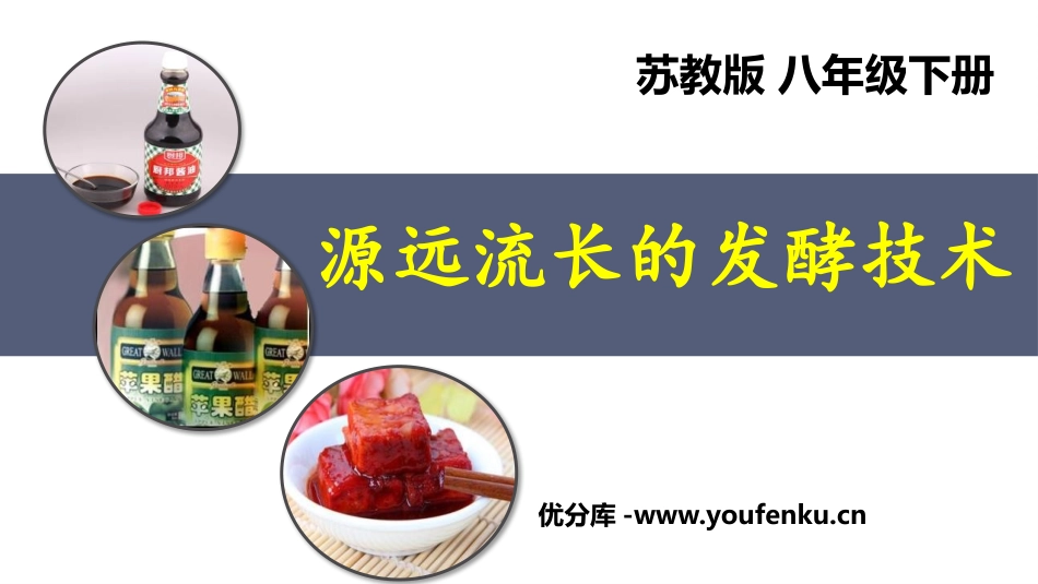 《源远流长的发酵技术》PPT课件[苏教版八年级生物下册]_第1页