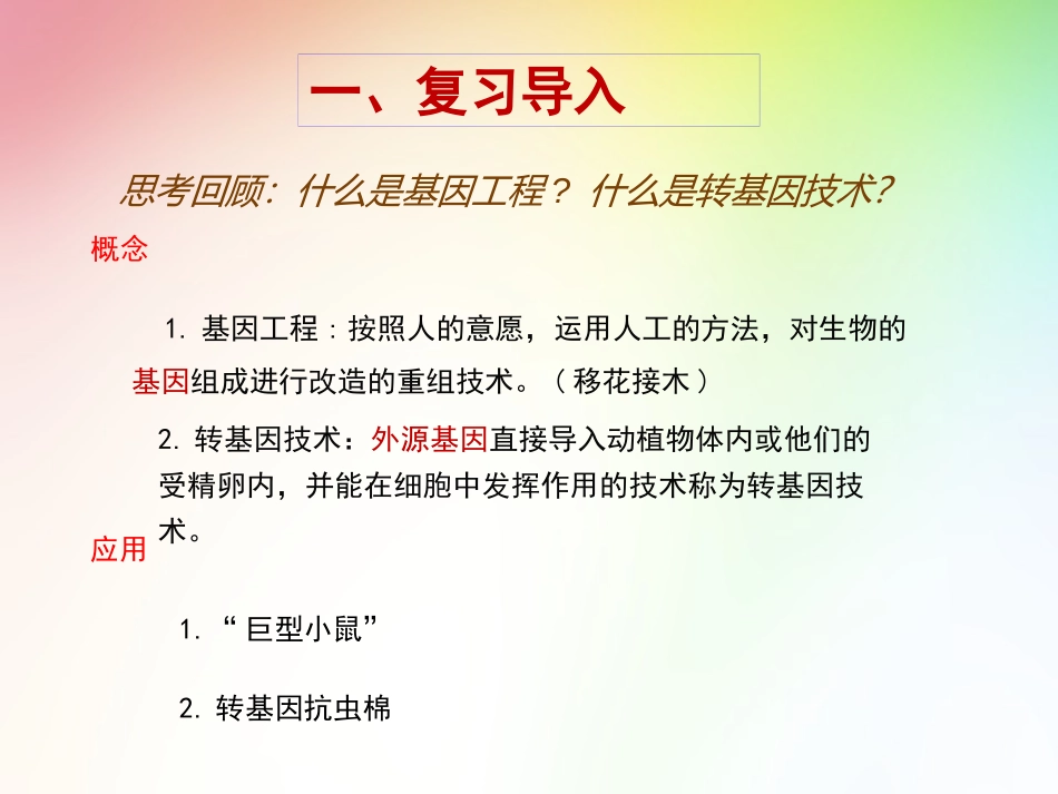 《现代生物技术的应用》PPT课件[苏教版八年级生物下册]_第3页