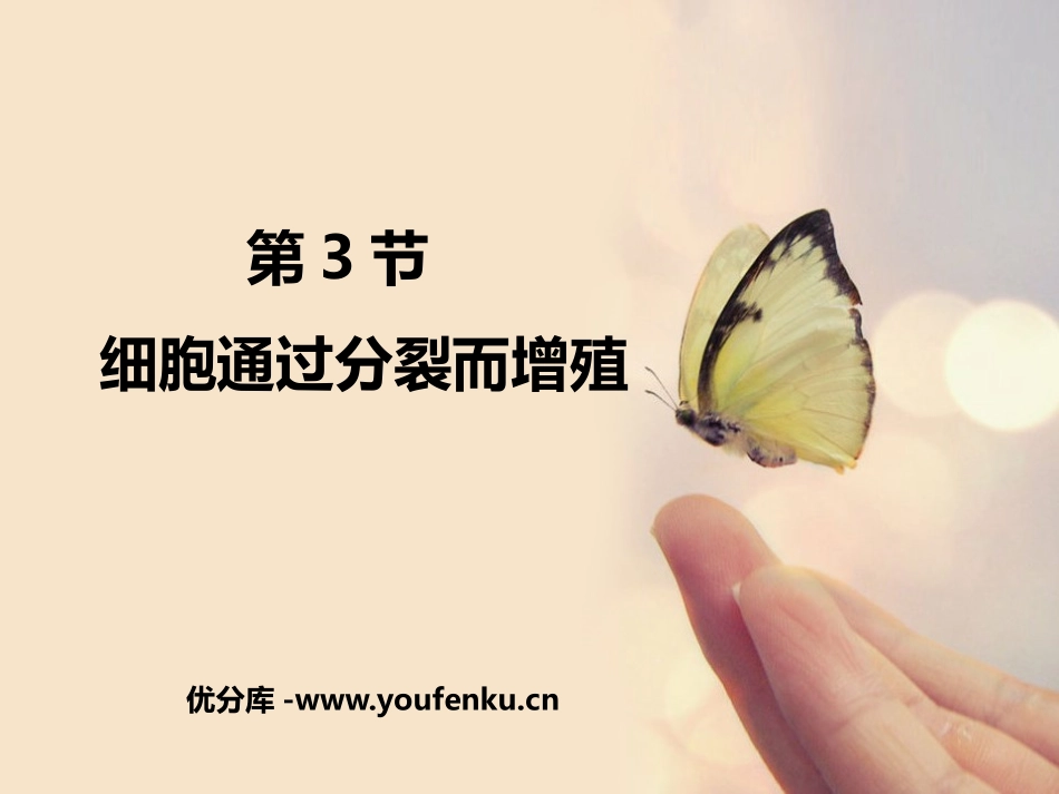 《细胞通过分裂而增殖》PPT教学课件[北师大版七年级生物]_第1页