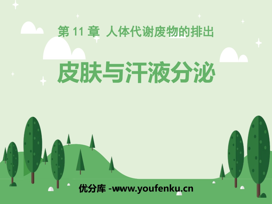 《皮肤与汗液分泌》PPT教学课件[北师大版七年级生物下册]_第1页