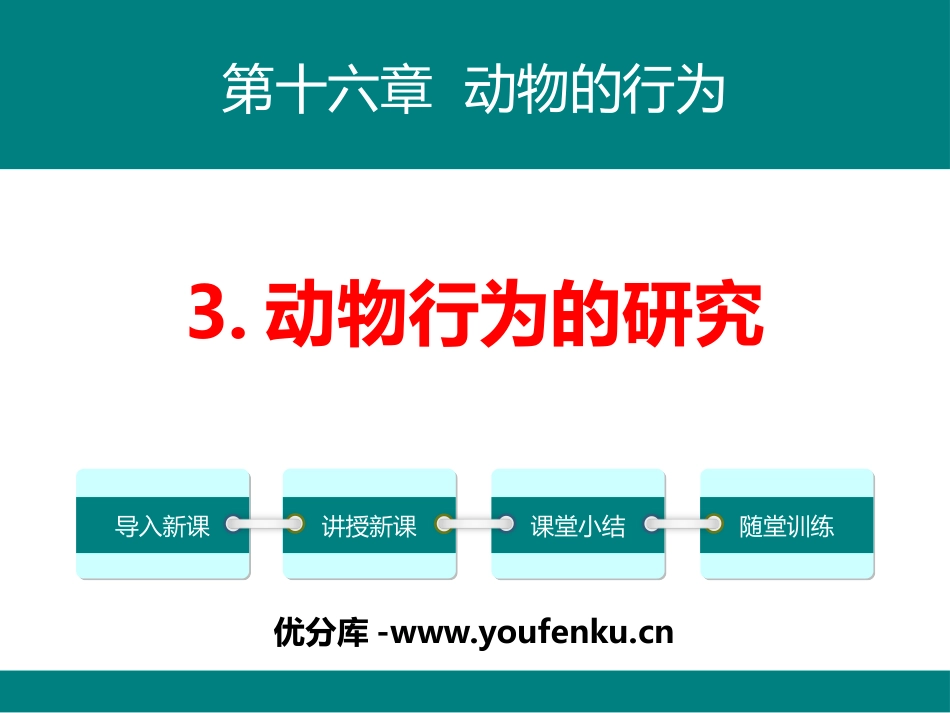 《动物行为的研究》PPT教学课件[北师大版八年级生物上册]_第1页