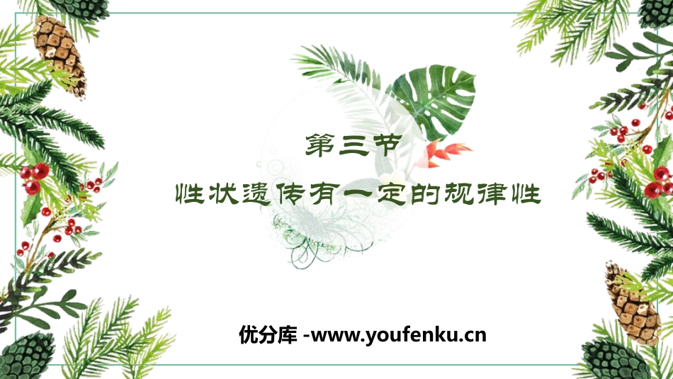 《性状遗传有一定的规律性》PPT教学课件[北师大版八年级生物]_第1页