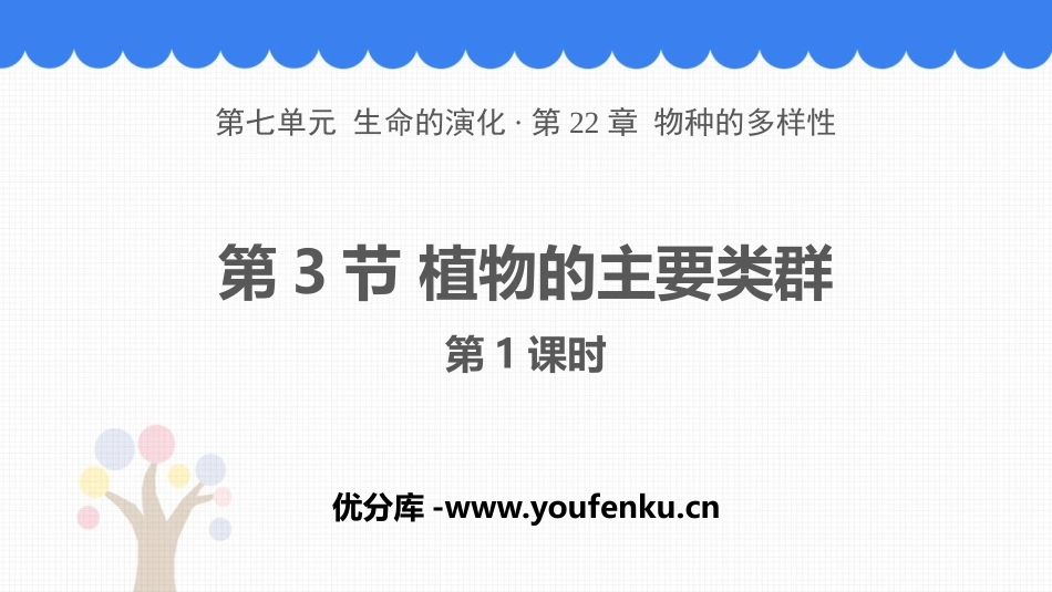 《植物的主要类群》PPT教学课件(第1课时)[北师大版八年级生物]_第1页