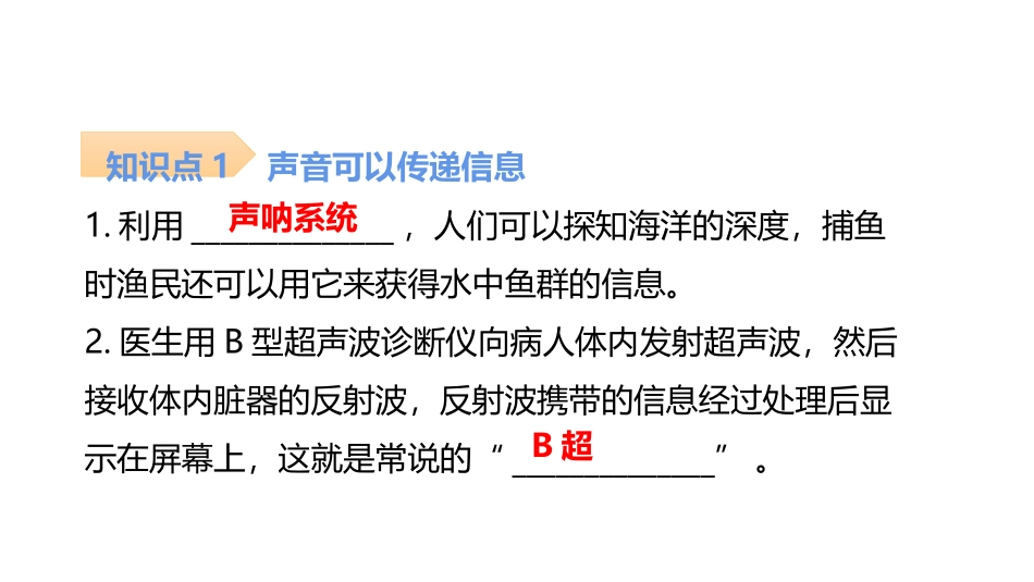 《声的利用》声现象PPT习题课件[人教版八年级物理上册]_第2页