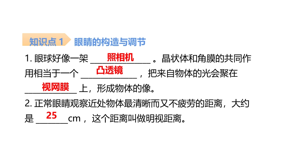 《眼睛和眼镜》透镜及其应用PPT习题课件[人教版八年级物理]_第2页