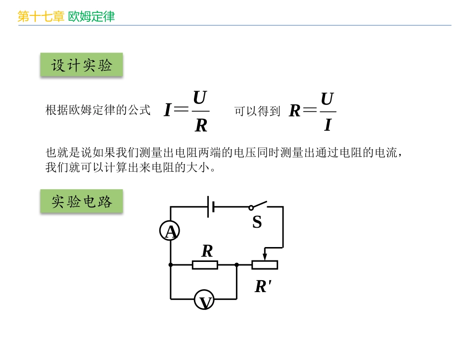 《电阻的测量》欧姆定律PPT优秀课件[人教版九年级物理]_第3页