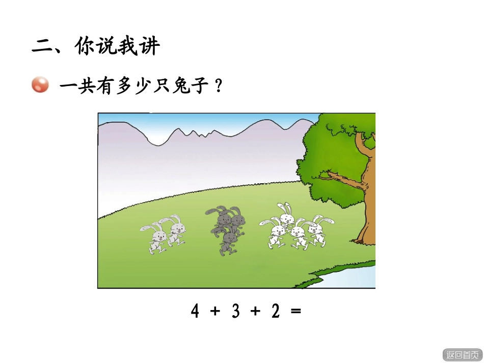 《走进花果山》PPT课件(第6课时)[青岛版一年级数学上册]_第3页