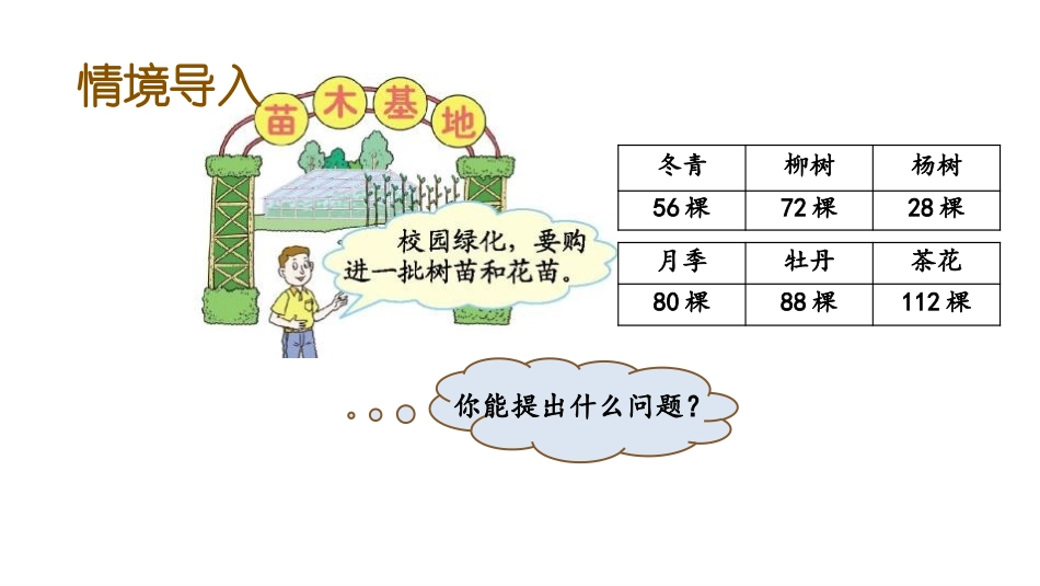 《快乐农场》PPT教学课件(第1课时)[青岛版四年级数学]_第2页
