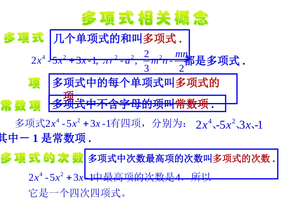 《同类项》PPT教学课件(第1课时)[青岛版七年级数学上册]_第3页