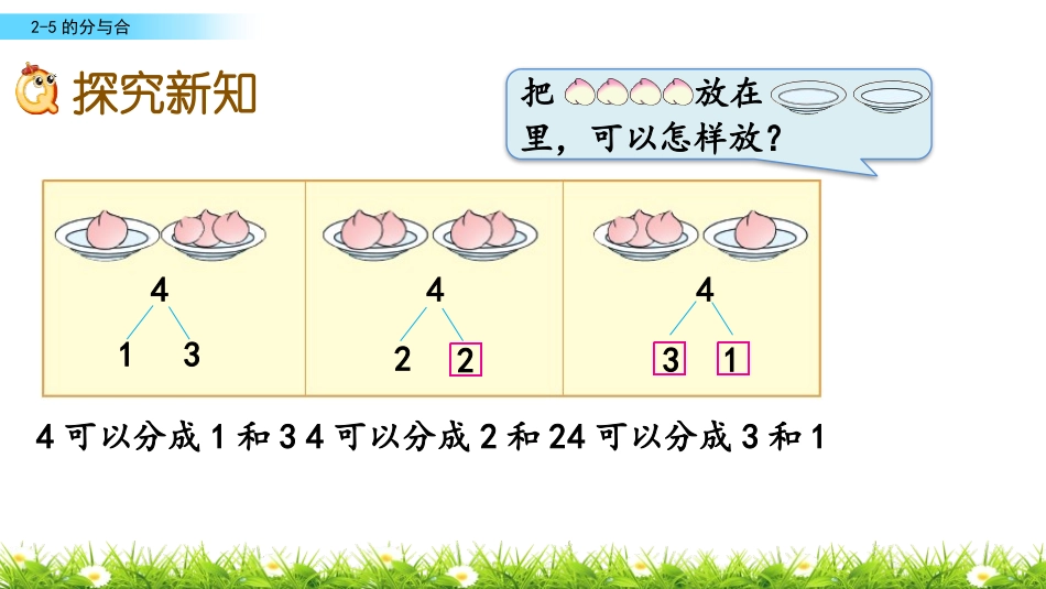《2-5各数的分与合》分与合PPT免费课件[苏教版一年级数学]_第3页