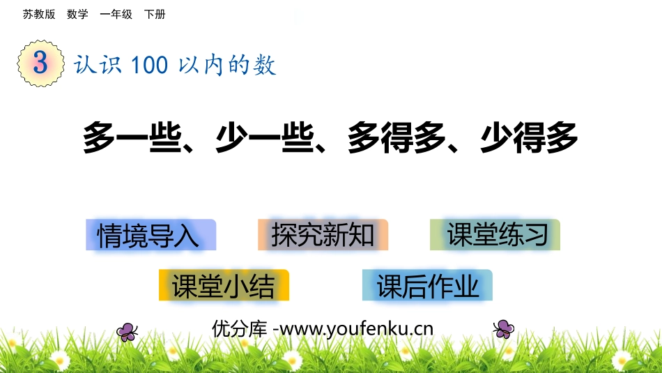 《多一些、少一些、多得多、少得多》认识100以内的数PPT课件_第1页