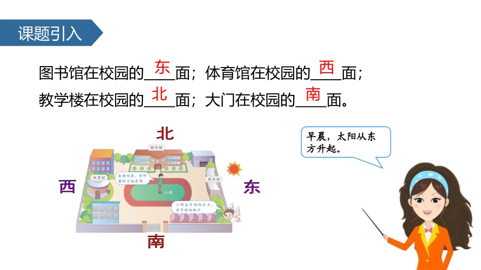 《认识方向》PPT(第1课时)PPT课件[苏教版二年级数学]_第2页