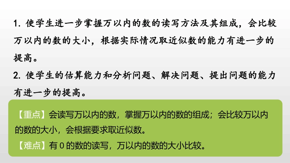 《比较大小和近似数》认识万以内的数PPT教学课件_第2页