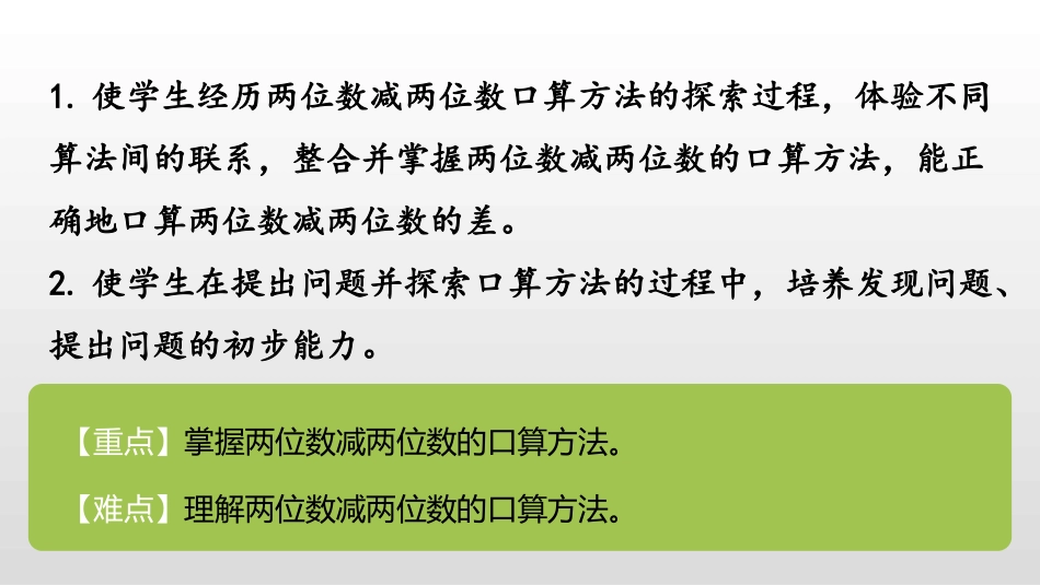 《两位数减两位数口算》两三位数的加法和减法PPT课件_第2页