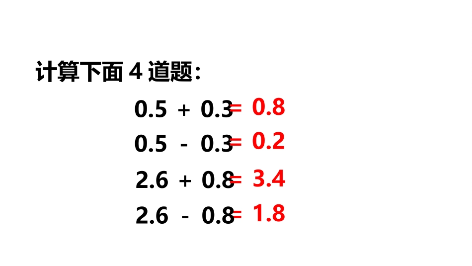 《小数的加法和减法》PPT课件[苏教版五年级数学上册]_第2页