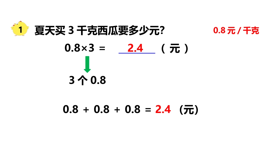 《小数乘整数》小数乘法和除法PPT(第1课时)PPT课件_第3页