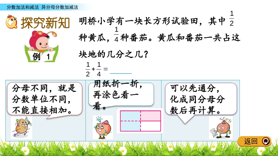 《异分母分数加减法》分数加法和减法PPT课件[苏教版五年级数学]_第3页