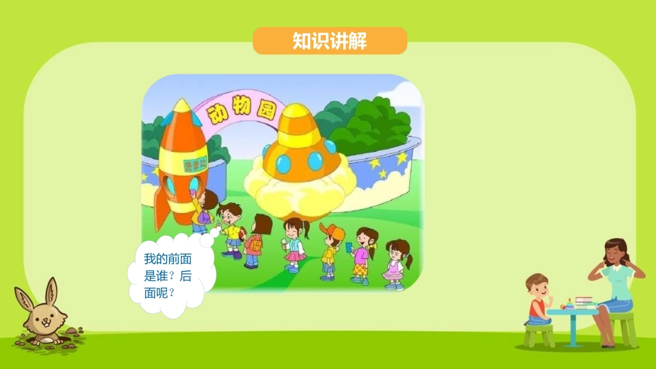 《前后》位置PPT教学课件[冀教版一年级数学下册]_第2页
