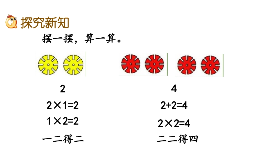 《2、3的乘法口诀》表内乘法PPT课件[冀教版二年级数学]_第3页