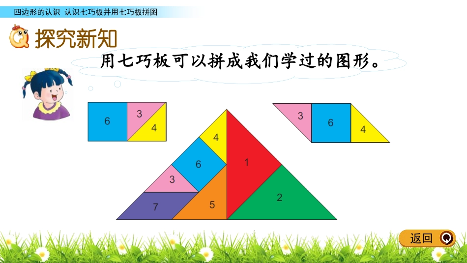 《认识七巧板》四边形的认识PPT课件[冀教版二年级数学下册]_第3页