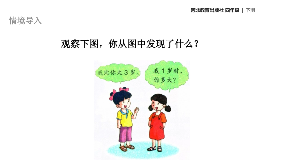 《用字母表示数》PPT免费课件[冀教版四年级数学下册]_第2页