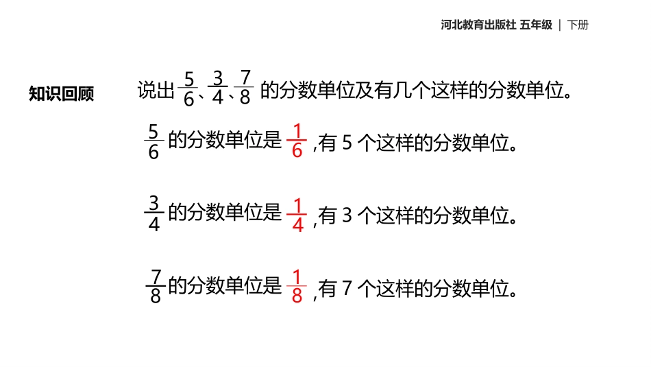 《真分数与假分数》异分母分数加减法PPT课件[冀教版五年级数学]_第3页