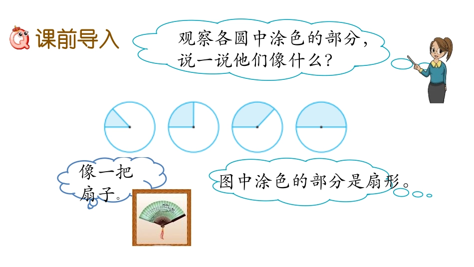 《扇形的认识》圆和扇形PPT课件[冀教版六年级数学上册]_第2页
