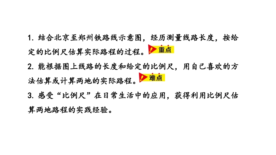 《比例尺的应用》比例尺PPT教学课件[冀教版六年级数学上册]_第2页