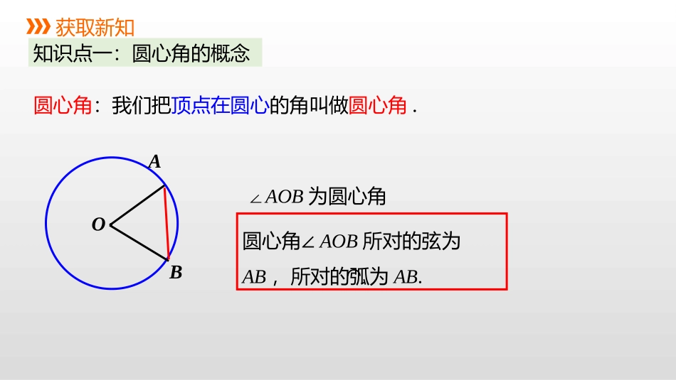 《圆心角和圆周角》PPT(第1课时)PPT课件[冀教版九年级数学]_第3页
