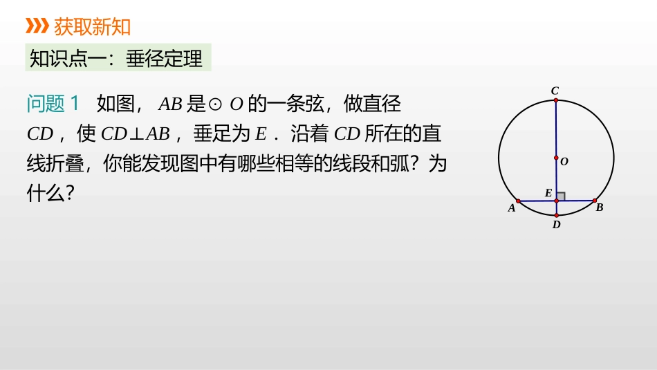 《垂径定理》PPT课件[冀教版九年级数学上册]_第3页