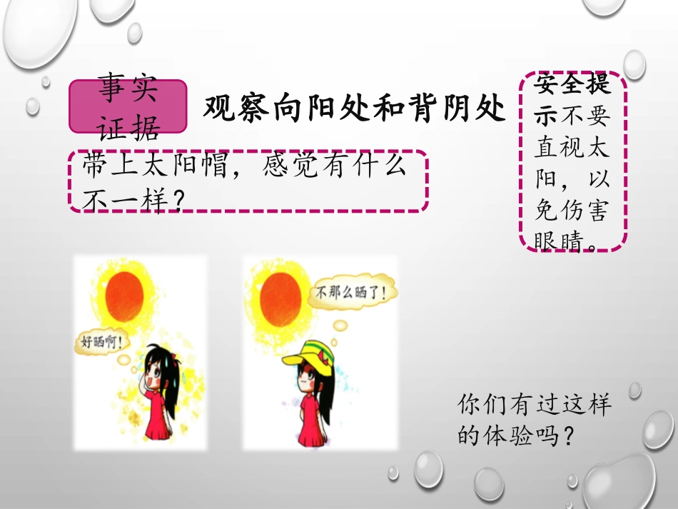 《太阳和我们》PPT课件[大象版一年级科学下册]_第3页