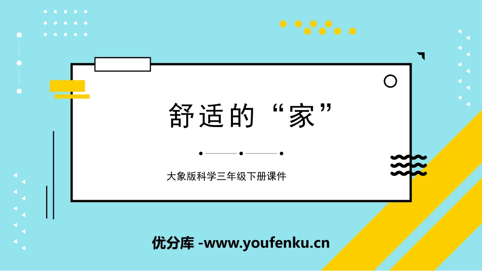 《舒适的“家”》PPT课件[大象版三年级科学下册]_第1页