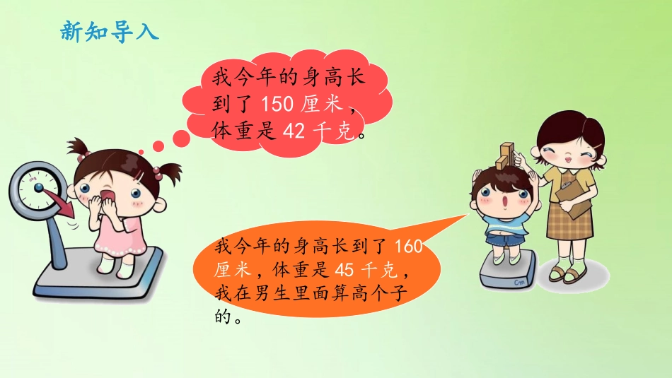《我的健康体检表》PPT课件[大象版五年级科学上册]_第2页