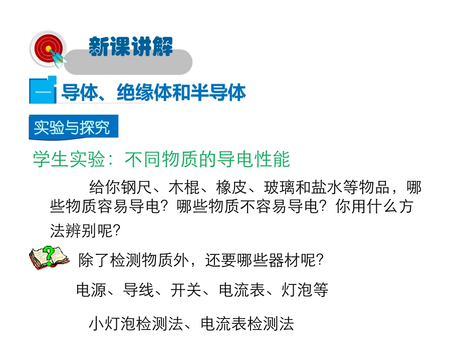 《不同物质的导电性能》简单电路PPT教学课件[北师大九年级物理]_第3页